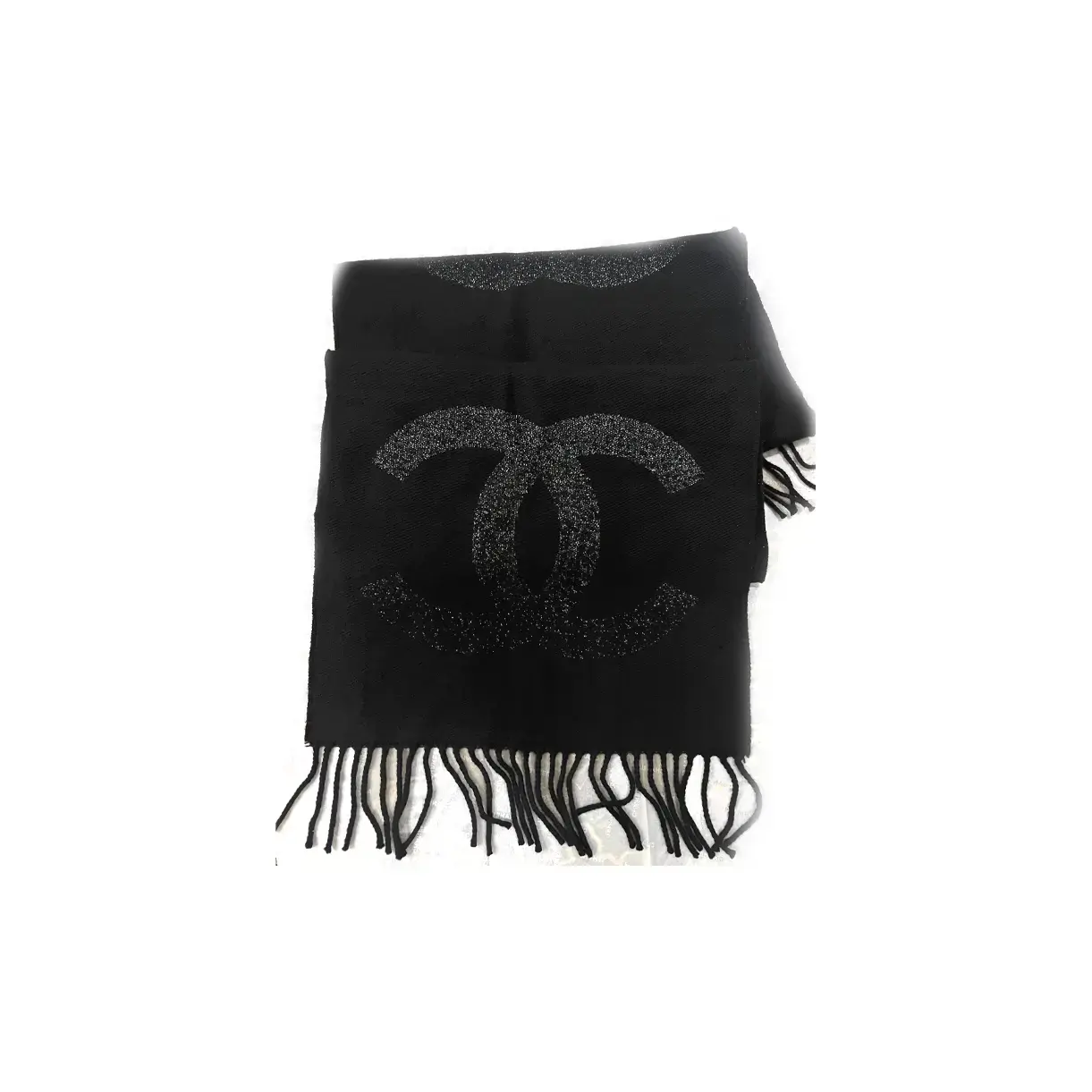 CHANEL Шерстяной кашемировый вязаный шарф женский черный, Black
CHANEL Шерстяной кашемировый вязаный шарф женский черный, Black