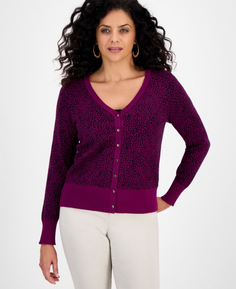 Женский кардиган с V-образным вырезом и длинными рукавами, с принтом, эксклюзивно представлен в Macy's JM Collection, Acai Berry Combo
Женский кардиган с V-образным вырезом и длинными рукавами, с принтом, эксклюзивно представлен в Macy's JM Collection, Acai Berry Combo