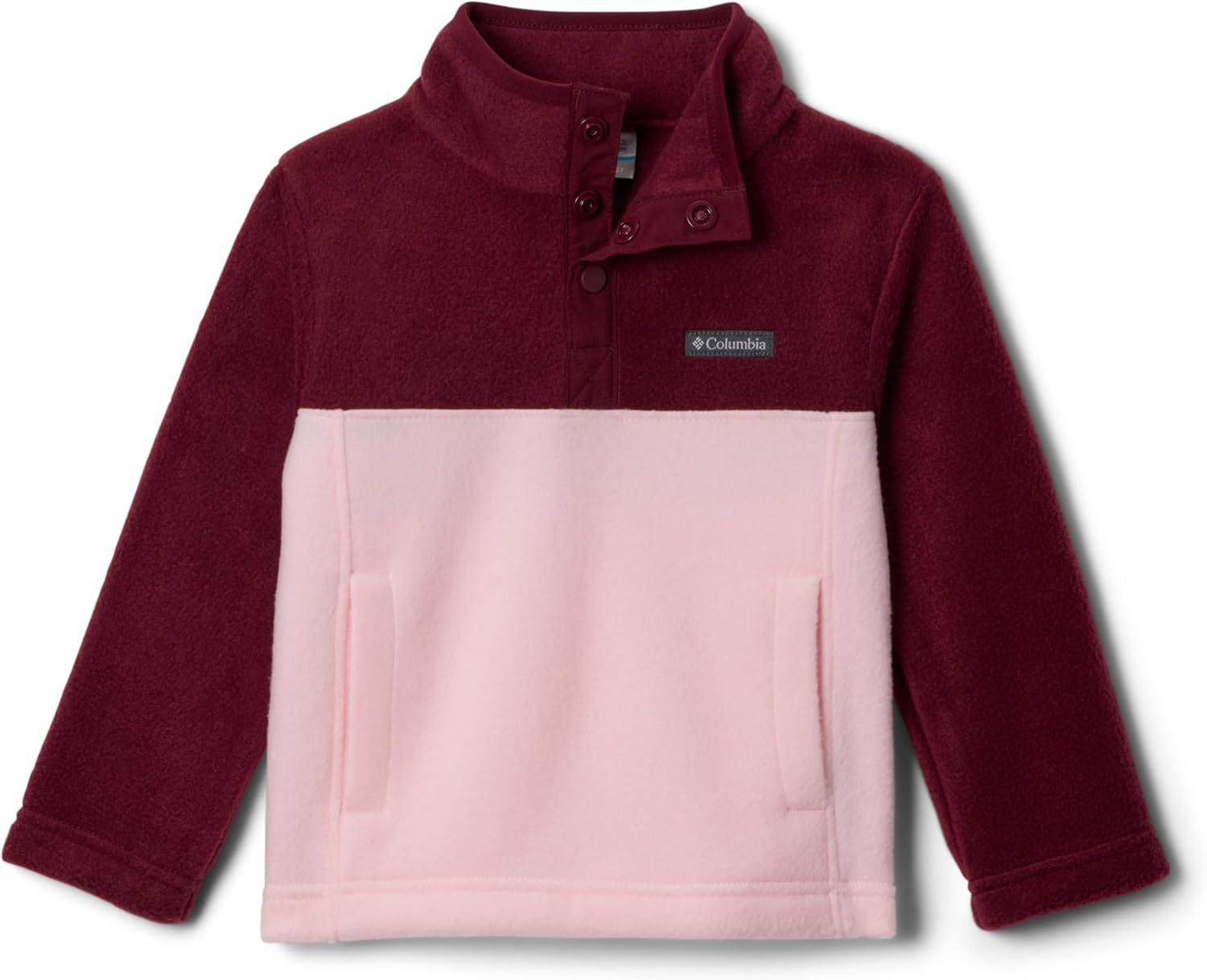 Columbia unisex-baby Steens Mountain II 1/4 Snap Fleece Pull-over, Satin Pink/Rich Wine
Columbia unisex-baby Steens Mountain II 1/4 Snap Fleece Pull-over, Satin Pink/Rich Wine