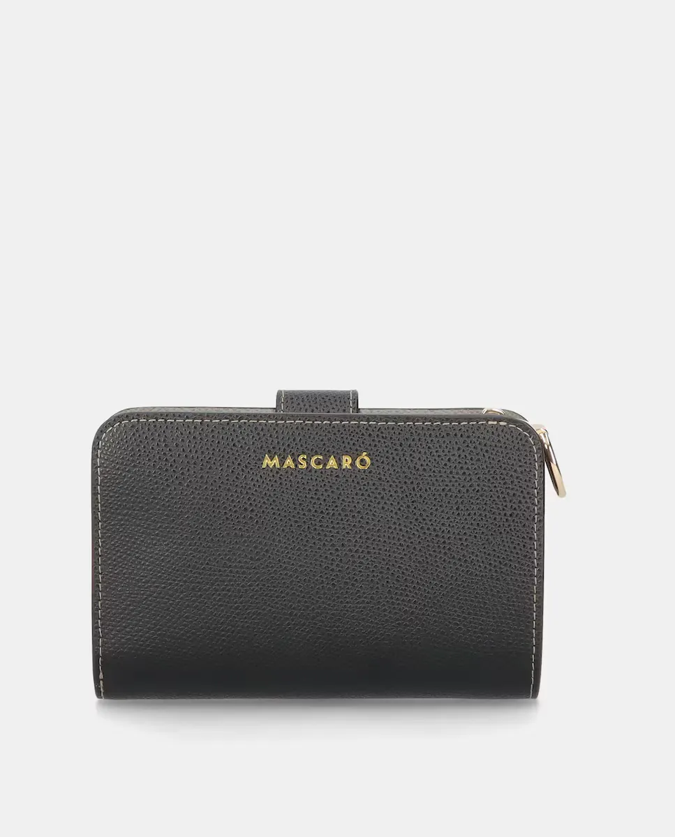 Женский кошелек из черной кожи Mascaró, черный
Женский кошелек из черной кожи Mascaró, черный