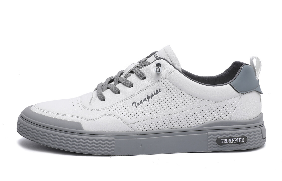 Кеды мужские, обувь для скейтбординга низкая серый Trumppipe 
Кеды мужские, обувь для скейтбординга низкая серый Trumppipe