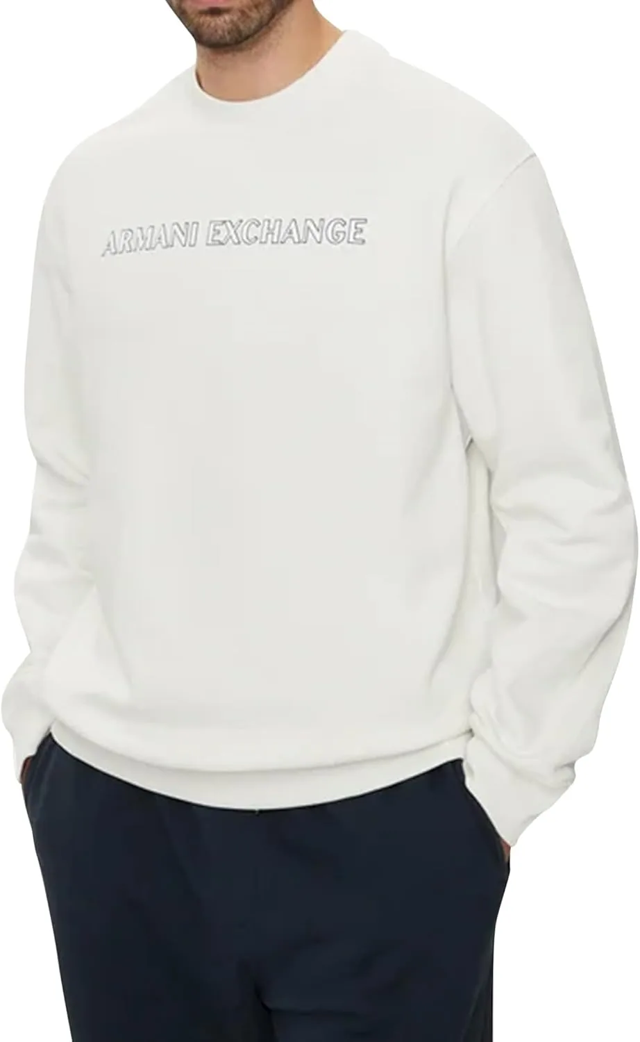 Armani Exchange мужской логотип текстурированный флисовый свитшот
Armani Exchange мужской логотип текстурированный флисовый свитшот