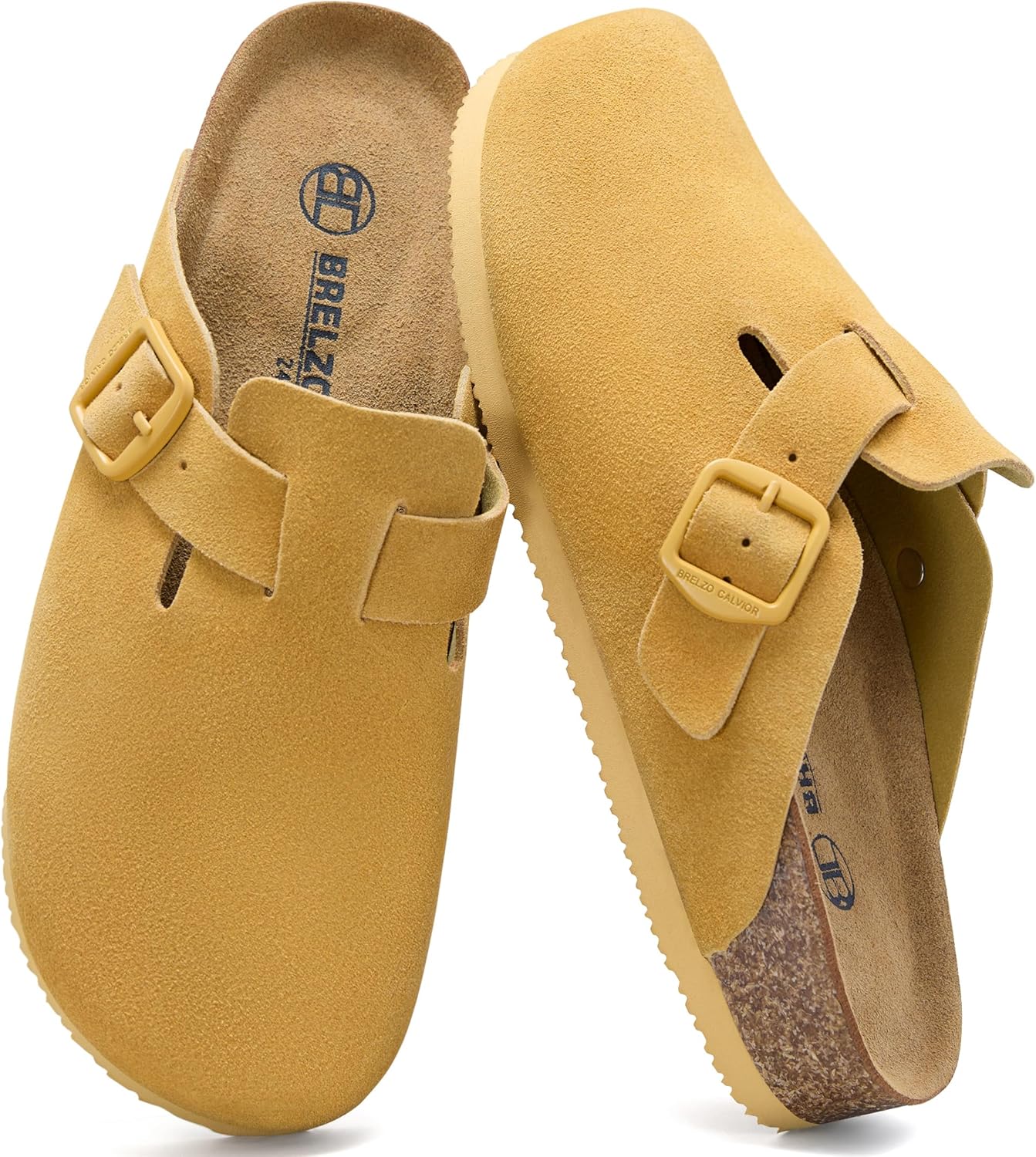 Женские замшевые сабо, мужские мюли на процесске, противоскользящие ботинки «картошка», с поддержкой свода стопы, с регулируемой пряжкой, для использования в помещении и на улице Brelzo Calvior, желтый
Женские замшевые сабо, мужские мюли на процесске, противоскользящие ботинки «картошка», с поддержкой свода стопы, с регулируемой пряжкой, для использования в помещении и на улице Brelzo Calvior, желтый