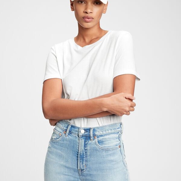 Футболка из хлопка с круглым вырезом Gap, белый
Футболка из хлопка с круглым вырезом Gap, белый