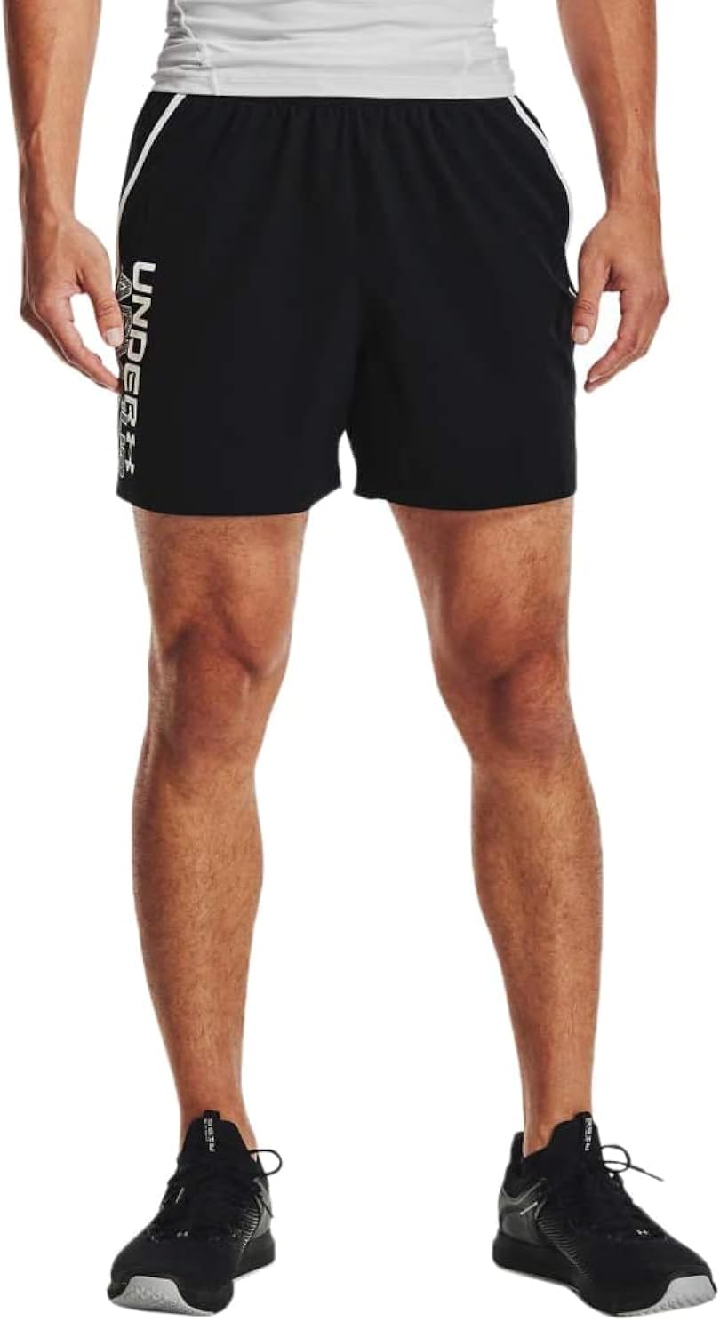 Шорты Under Armour Qualifier 5-inch Wordmark, Black (001)/White
Шорты Under Armour Qualifier 5-inch Wordmark, Black (001)/White