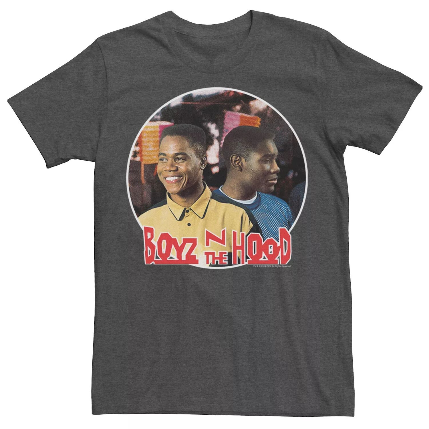 Мужская футболка Boyz N The Hood Tre и Ricky Smiling Circle с портретом Licensed Character
Мужская футболка Boyz N The Hood Tre и Ricky Smiling Circle с портретом Licensed Character