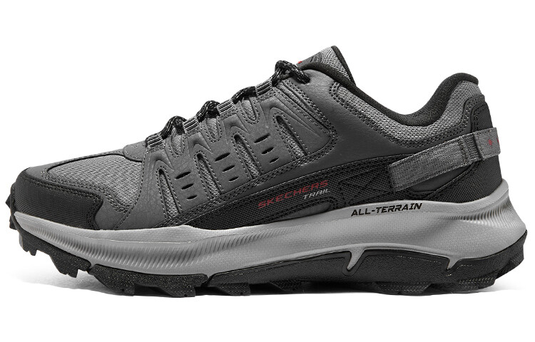 Свободная посадка походные ботинки мужские низкие серые Skechers