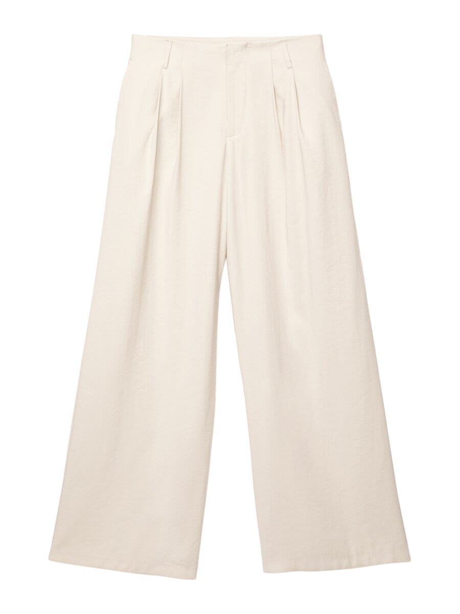 Широкие брюки со складками спереди Pull&Bear, песочный
Широкие брюки со складками спереди Pull&Bear, песочный