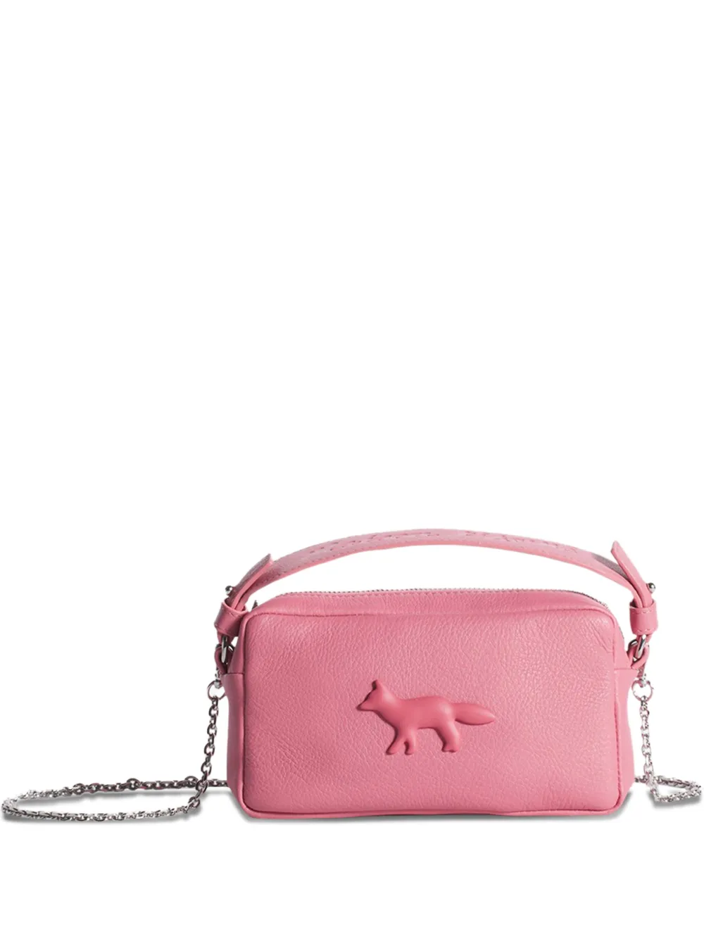 Сумка на плечо с тиснением Maison Kitsuné, розовый
Сумка на плечо с тиснением Maison Kitsuné, розовый