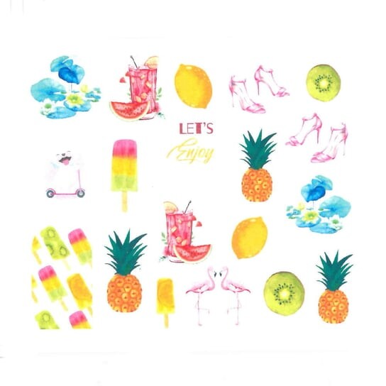 Наклейки для ногтей на водной основе № BN 1694, AllePaznokcie
Наклейки для ногтей на водной основе № BN 1694, AllePaznokcie