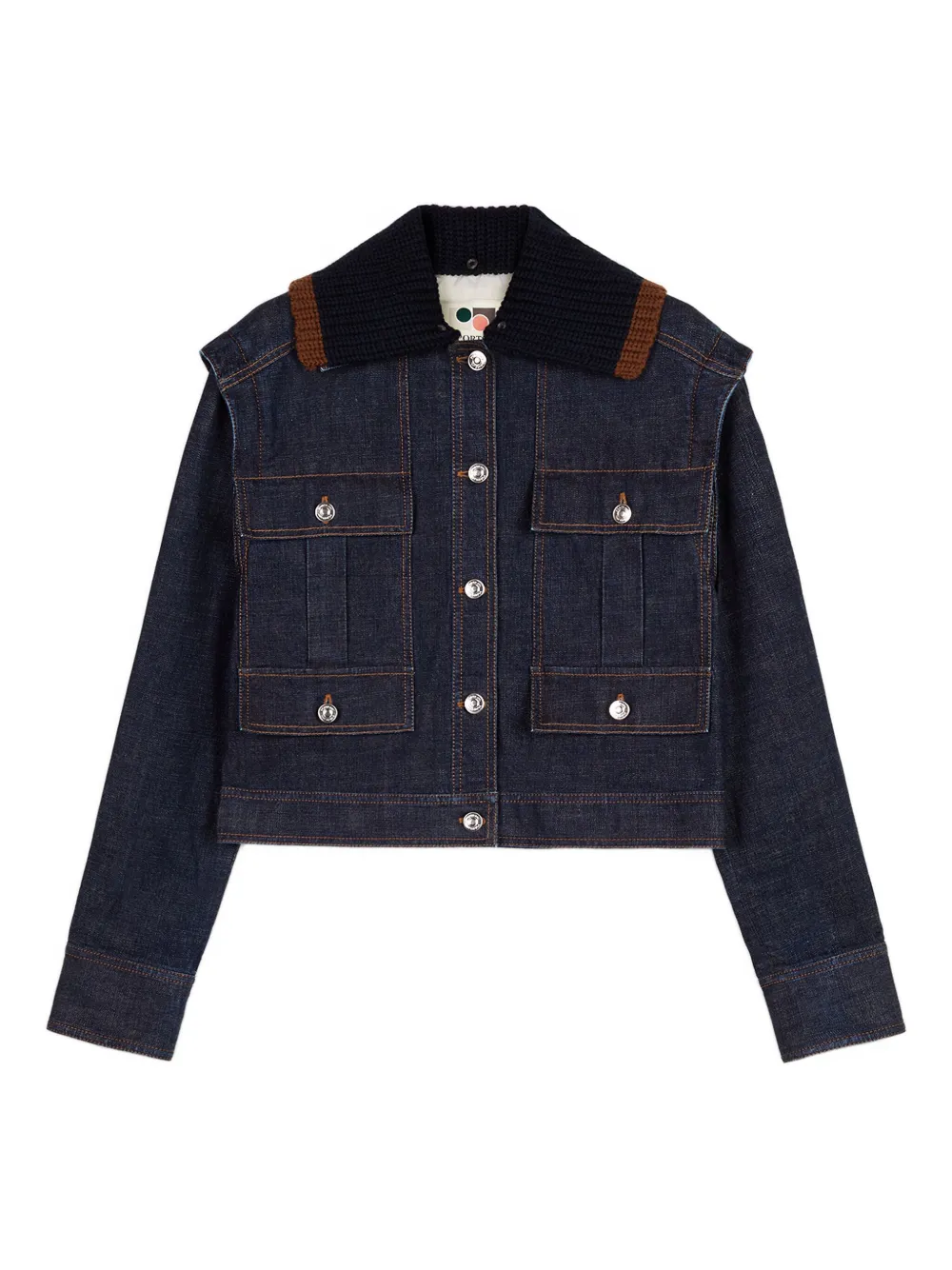 Джинсовая куртка с трикотажным воротником Ports 1961, синий 
Джинсовая куртка с трикотажным воротником Ports 1961, синий