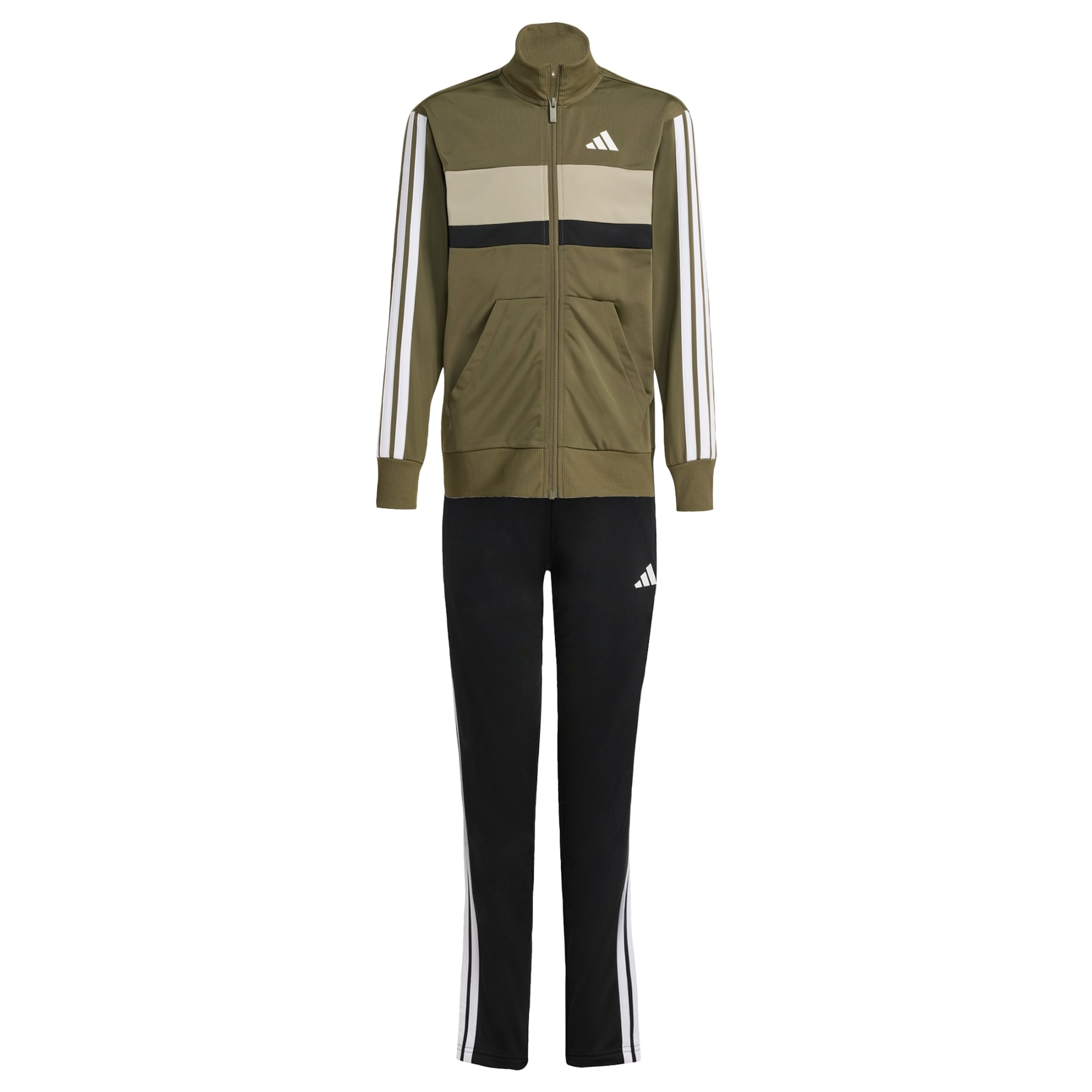 Adidas Sportswear Спортивный костюм 'Seasonal Essentials Tiberio' в цвете оливковый, черный
Adidas Sportswear Спортивный костюм 'Seasonal Essentials Tiberio' в цвете оливковый, черный