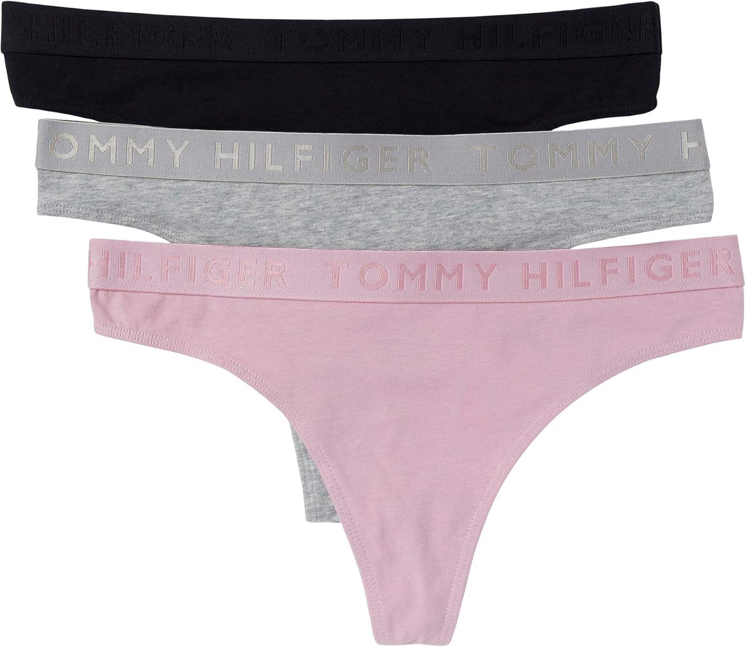 Женские хлопковые стринги Tommy Hilfiger с эластичным поясом, упаковка из 3 пар, Dawn Pink/Heather Grey/Black
Женские хлопковые стринги Tommy Hilfiger с эластичным поясом, упаковка из 3 пар, Dawn Pink/Heather Grey/Black