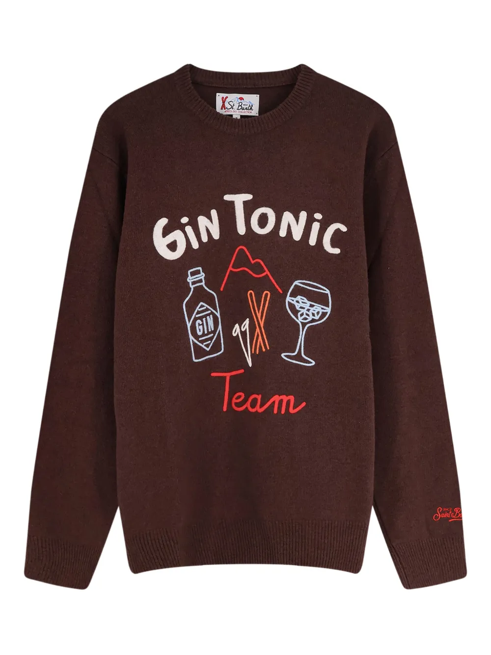 Джемпер с вышитым логотипом и длинными рукавами Mc2 Saint Barth, коричневый
Джемпер с вышитым логотипом и длинными рукавами Mc2 Saint Barth, коричневый