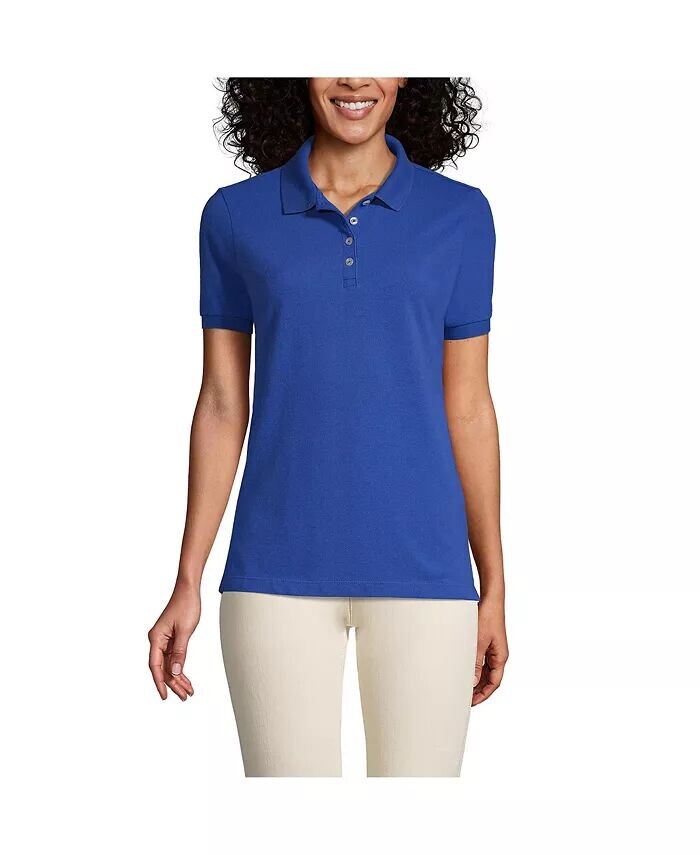 Женская сетчатая рубашка-поло с короткими рукавами и полосками Lands' End, синий
Женская сетчатая рубашка-поло с короткими рукавами и полосками Lands' End, синий