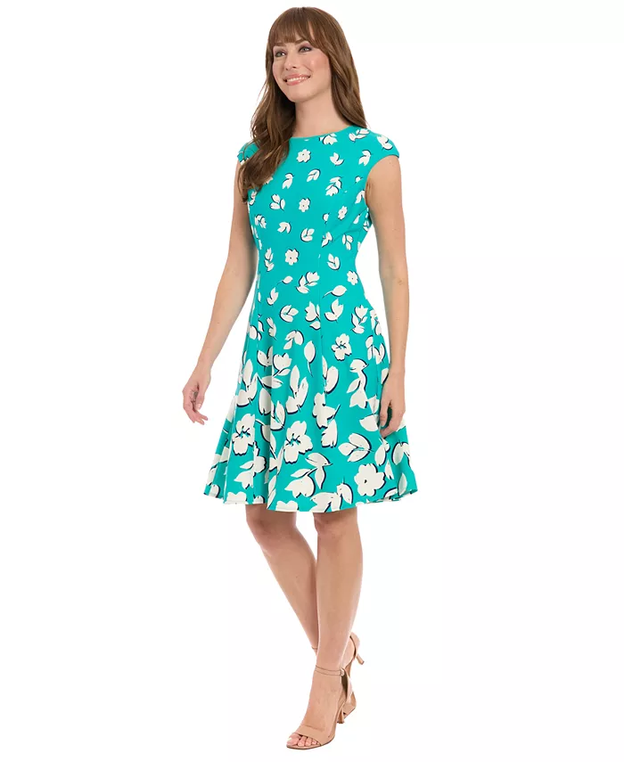 Женское платье с принтом, короткими рукавами и силуэтом "приталенное-клеш" London Times, мультиколор
Женское платье с принтом, короткими рукавами и силуэтом "приталенное-клеш" London Times, мультиколор