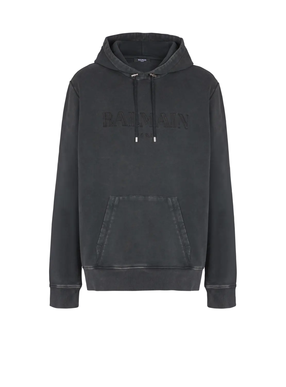 Винтажное худи Balmain с вышивкой, серый/хаки
Винтажное худи Balmain с вышивкой, серый/хаки