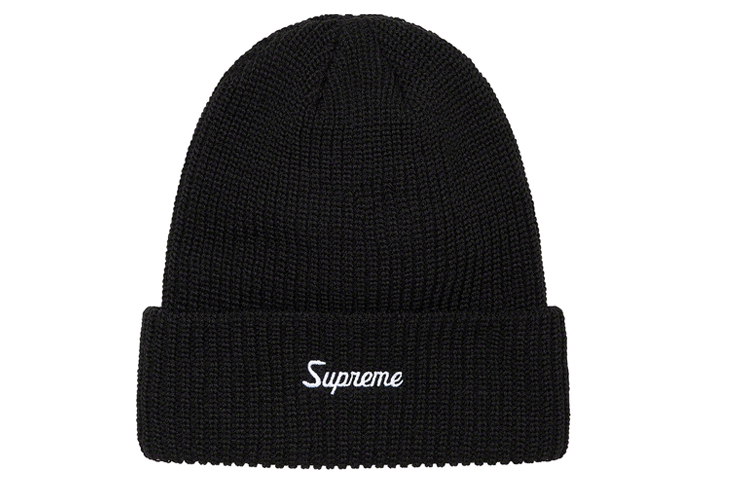 Supreme Свободная вязаная шапка, Black 
Supreme Свободная вязаная шапка, Black