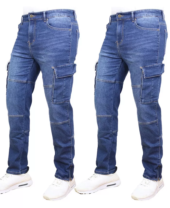 Мужские джинсы с эластичными карманами-карго, 2 шт Blue Ice, синий
Мужские джинсы с эластичными карманами-карго, 2 шт Blue Ice, синий