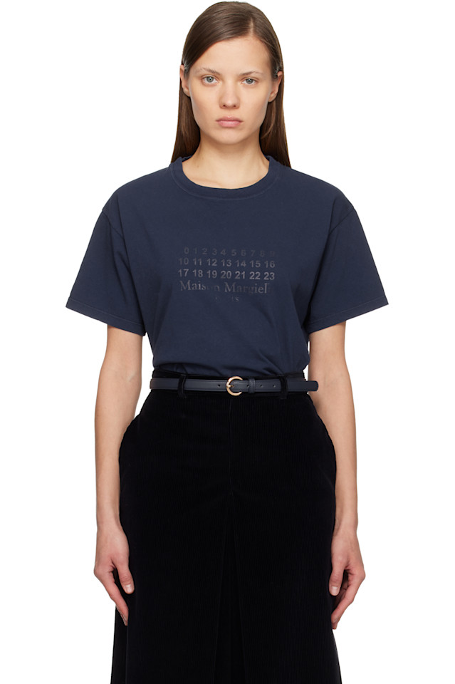 Maison Margiela Футболка из темно-синего хлопкового трикотажа
Maison Margiela Футболка из темно-синего хлопкового трикотажа