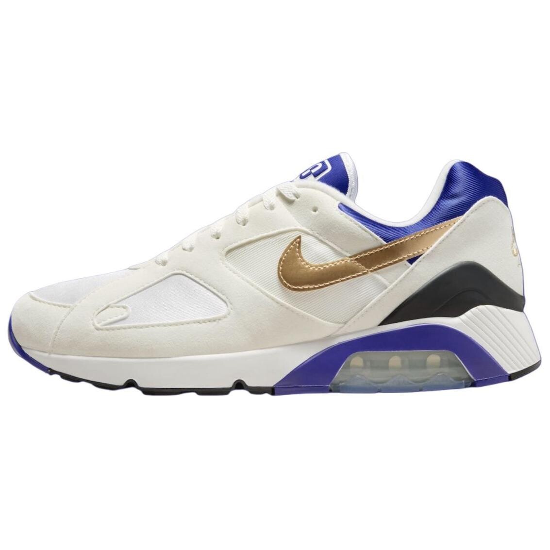 Кроссовки Nike Air Max 180 Summit White Concord, белый/желтый 
Кроссовки Nike Air Max 180 Summit White Concord, белый/желтый