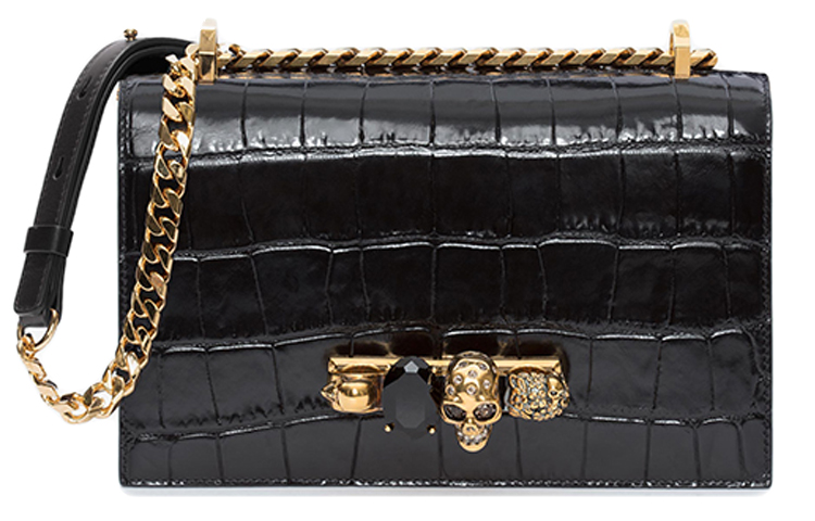 Кожаная сумка-кроссбоди Alexander McQueen с кристаллами, черная
Кожаная сумка-кроссбоди Alexander McQueen с кристаллами, черная