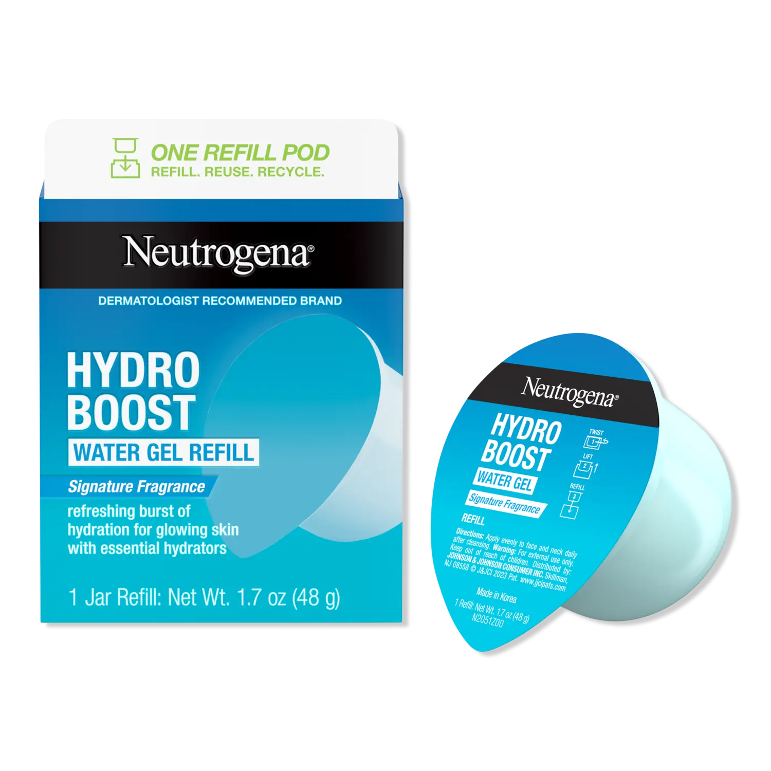 Гель для воды Hydro Boost, многоразовая банка + сменный картридж Neutrogena, 1.7 oz Refill
Гель для воды Hydro Boost, многоразовая банка + сменный картридж Neutrogena, 1.7 oz Refill