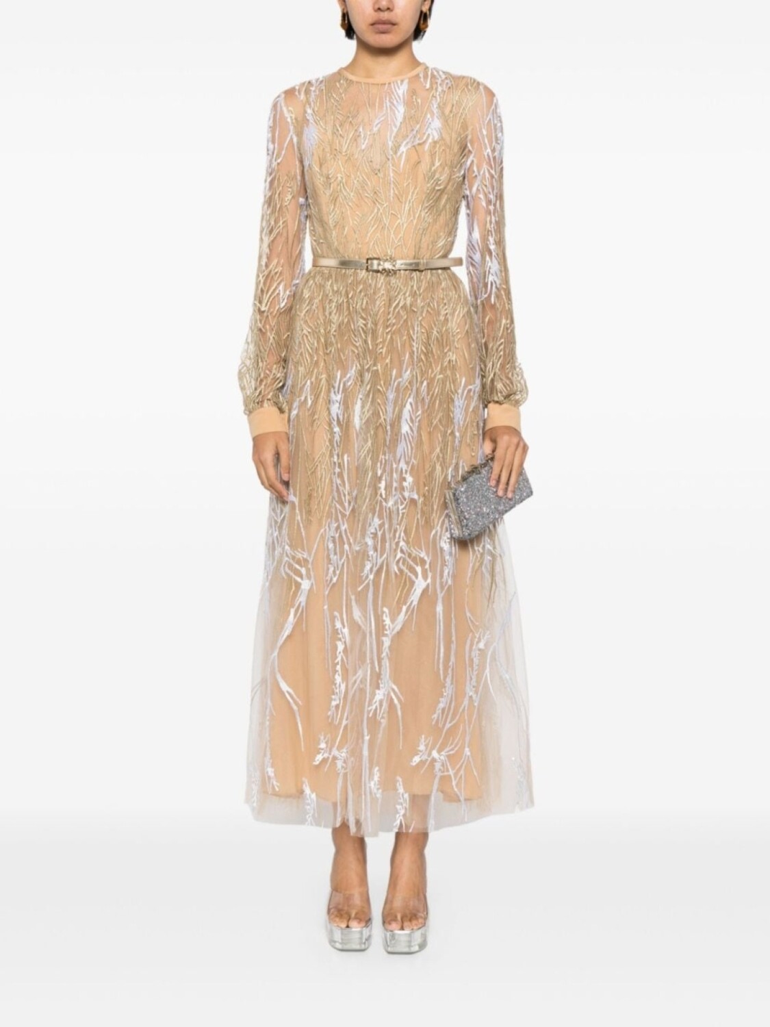 Elie Saab платье миди Arboreal, золотистый
Elie Saab платье миди Arboreal, золотистый