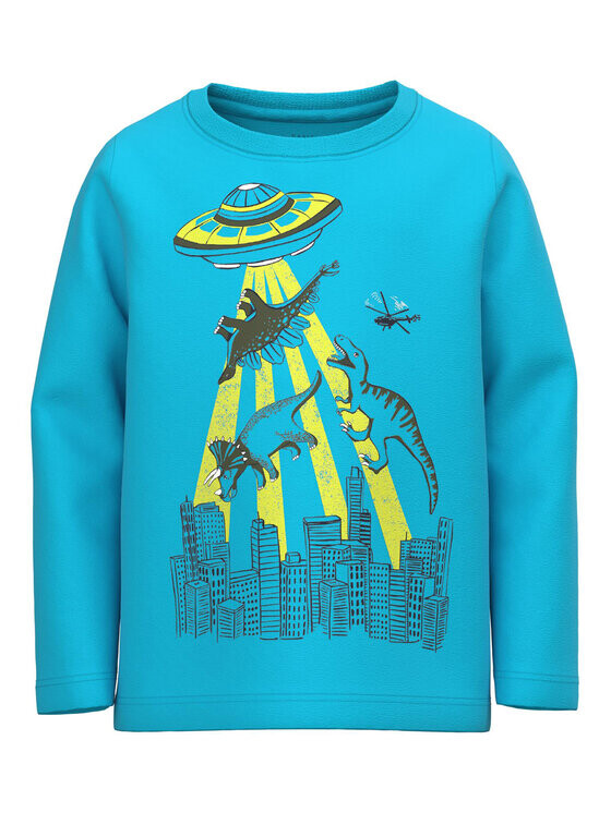 Блуза стандартного кроя Name It, синий 
Блуза стандартного кроя Name It, синий