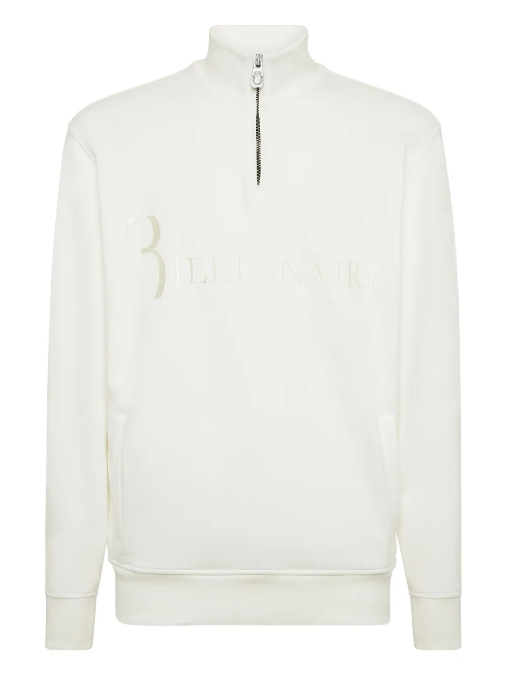 Куртка с воротником на молнии и вышитым логотипом Billionaire, белый
Куртка с воротником на молнии и вышитым логотипом Billionaire, белый