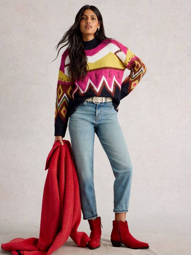 Джемпер Alice из шерстяной смеси с абстрактным принтом White Stuff
Джемпер Alice из шерстяной смеси с абстрактным принтом White Stuff