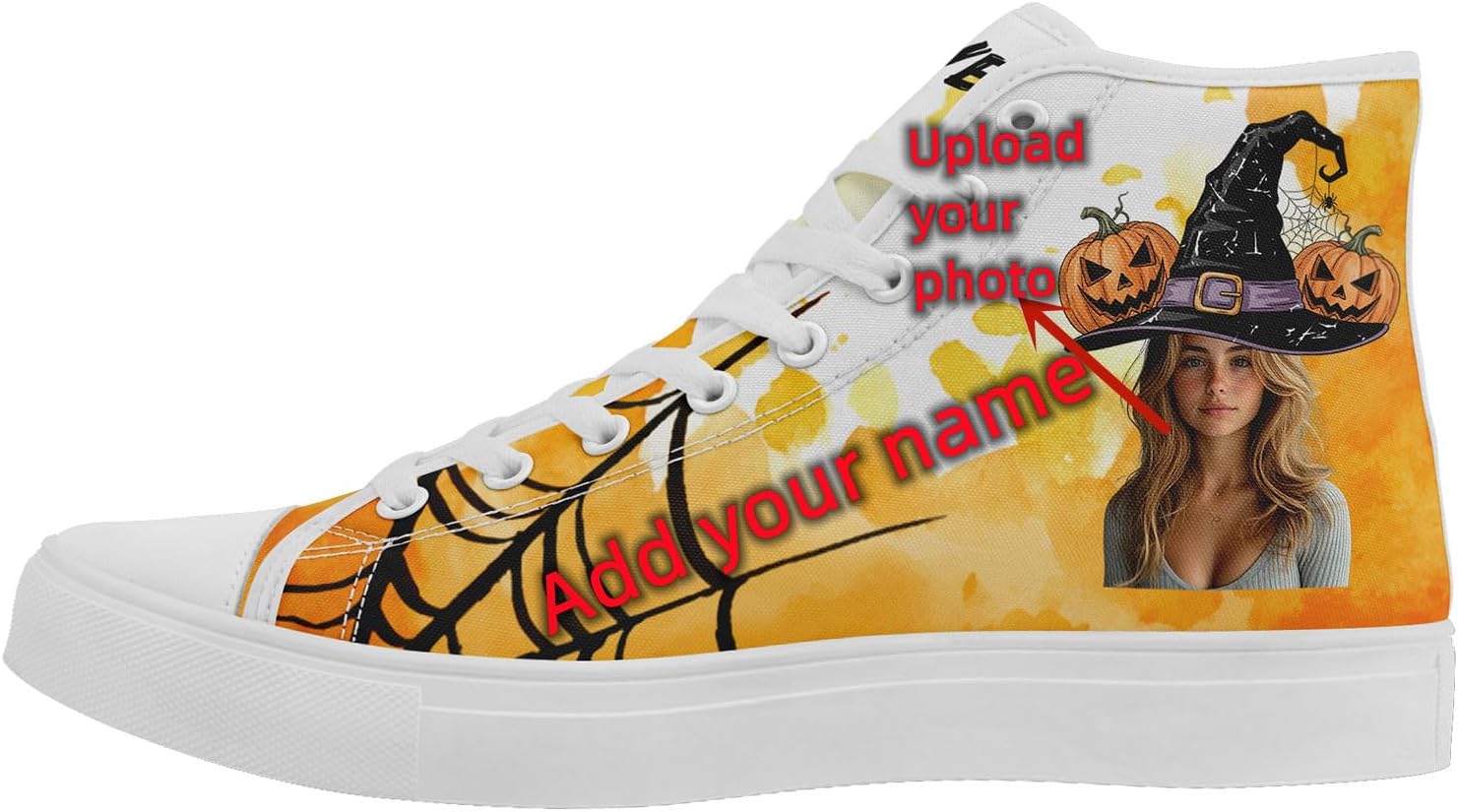 Кастомные высокие кеды на Хэллоуин для мужчин и женщин с персонализацией вашей фотографии, идеальные для подарков и для прогулок Awsole, белый/черный/желтый/коричневый
Кастомные высокие кеды на Хэллоуин для мужчин и женщин с персонализацией вашей фотографии, идеальные для подарков и для прогулок Awsole, белый/черный/желтый/коричневый