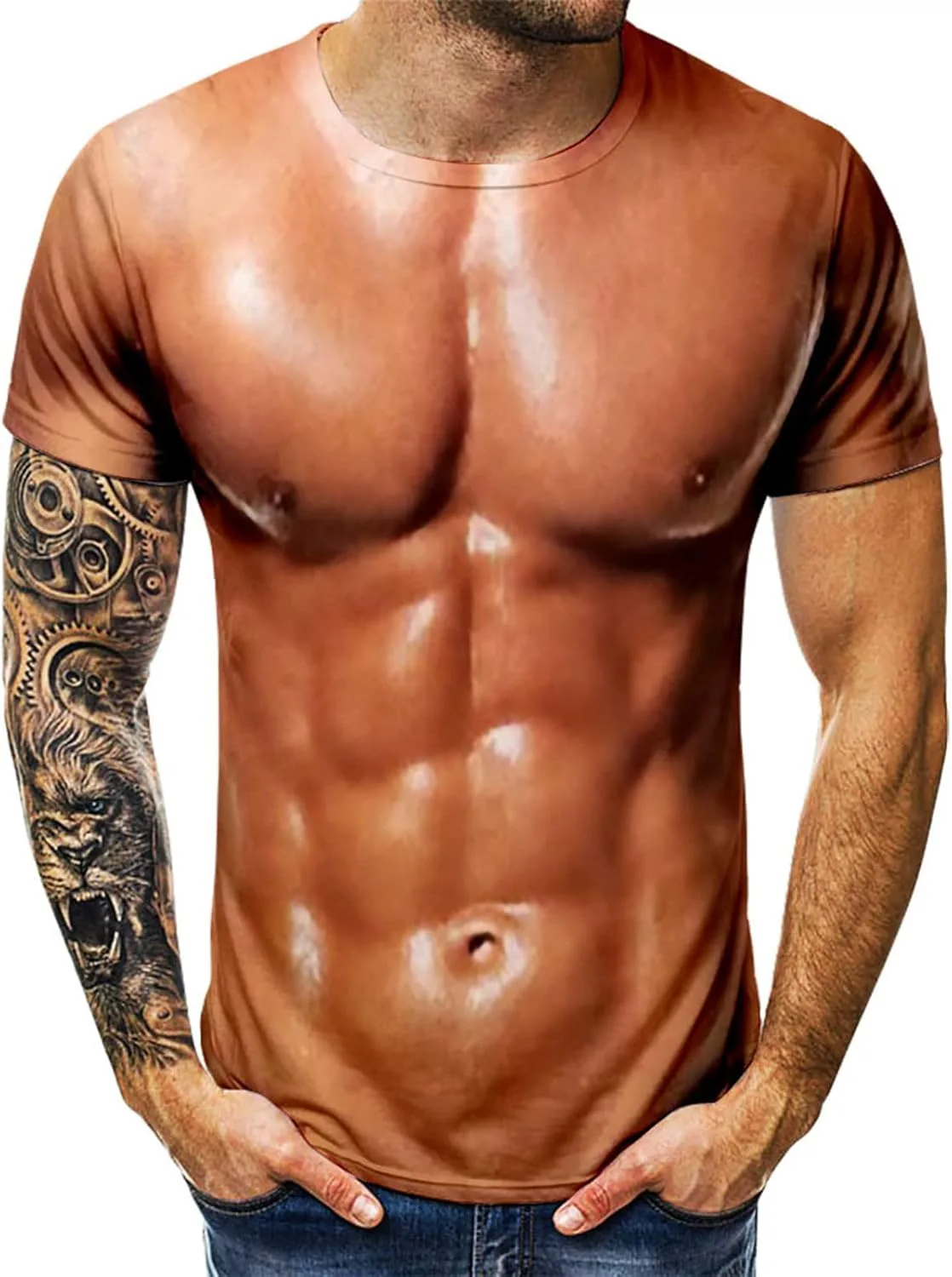 Футболка с принтом мышц для мужчин BAKUGOU
Футболка с принтом мышц для мужчин BAKUGOU