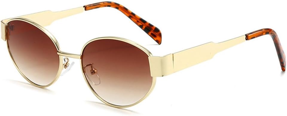 Солнцезащитные очки в овальной металлической оправе для женщин, модные, с прозрачными линзами с градиентом «океан», защита от УФ-излучения UV400, мужские солнцезащитные очки в стиле панк generic, Golden Tea Gradient
Солнцезащитные очки в овальной металлической оправе для женщин, модные, с прозрачными линзами с градиентом «океан», защита от УФ-излучения UV400, мужские солнцезащитные очки в стиле панк generic, Golden Tea Gradient