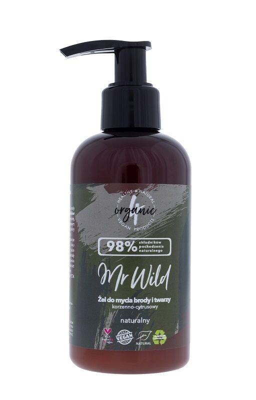 4Organic Mr Wild гель для умывания лица и бороды, 200 ml
4Organic Mr Wild гель для умывания лица и бороды, 200 ml