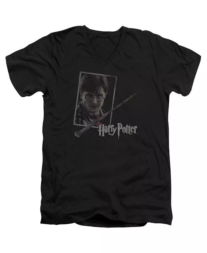 Мужская футболка Harrys Wand Portrait с коротким рукавом и V-образным вырезом для взрослых из премиального хлопка Harry Potter, черный
Мужская футболка Harrys Wand Portrait с коротким рукавом и V-образным вырезом для взрослых из премиального хлопка Harry Potter, черный