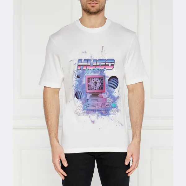 Футболка прямого кроя прямого кроя Hugo, белый
Футболка прямого кроя прямого кроя Hugo, белый