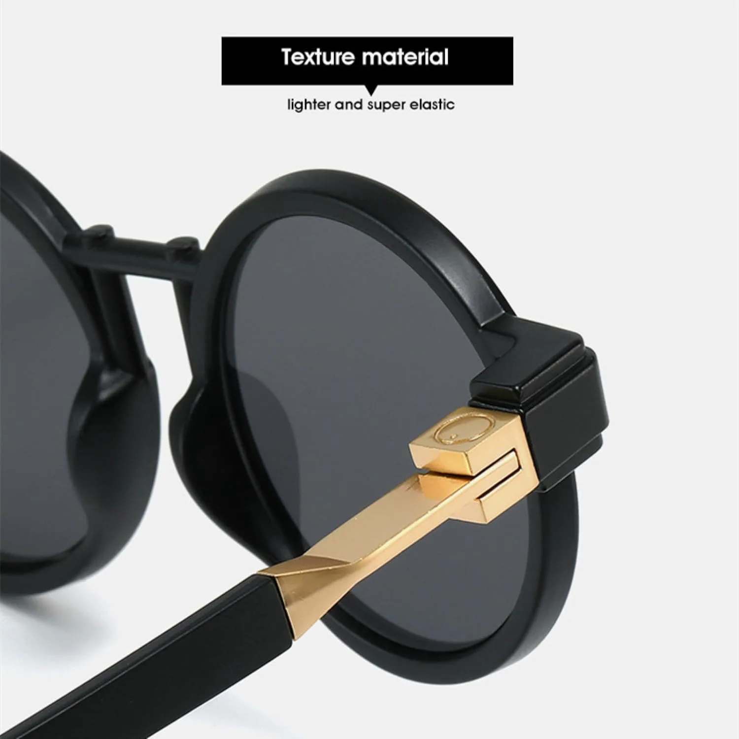 Круглые женские солнцезащитные очки в стиле стимпанк с защитой от УФ-излучения UV400, модные мужские очки с градиентной оправой HHZZYVY, Glossy Black Clear
Круглые женские солнцезащитные очки в стиле стимпанк с защитой от УФ-излучения UV400, модные мужские очки с градиентной оправой HHZZYVY, Glossy Black Clear