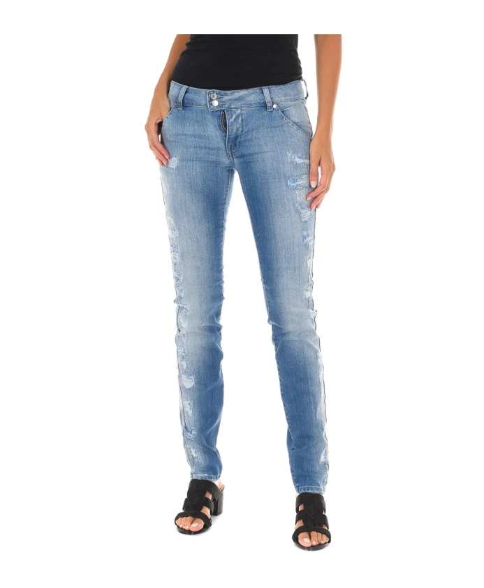Узкие джинсы с потертостями Met, синий
Узкие джинсы с потертостями Met, синий