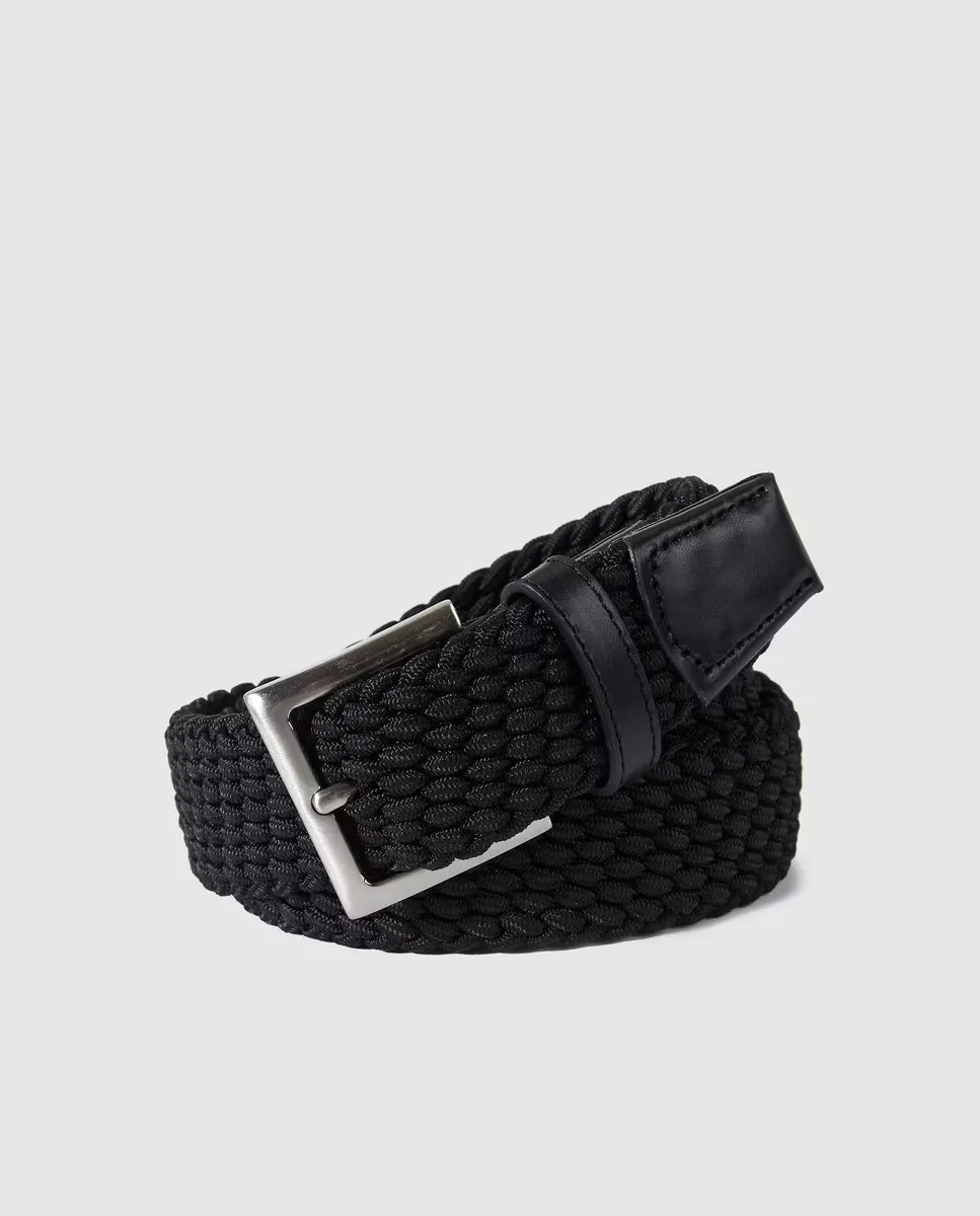 Мужской плетеный резиновый ремень черного цвета Emidio Tucci, черный
Мужской плетеный резиновый ремень черного цвета Emidio Tucci, черный