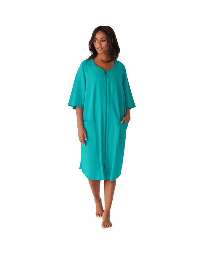 Короткий халат из французского терри с застежкой-молнией спереди больших размеров Dreams & Co., синий
Короткий халат из французского терри с застежкой-молнией спереди больших размеров Dreams & Co., синий