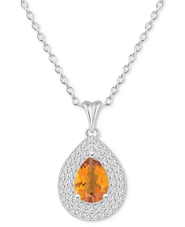 Ожерелье с подвеской длиной 18 дюймов с родолитом (1-1/10 карата tw) и белым топазом (1/2 карата tw) в форме груши, из стерлингового серебра (также с цитрином, перидотом, аметистом и голубым топазом) Macy'S, citrine
Ожерелье с подвеской длиной 18 дюймов с родолитом (1-1/10 карата tw) и белым топазом (1/2 карата tw) в форме груши, из стерлингового серебра (также с цитрином, перидотом, аметистом и голубым топазом) Macy'S, citrine