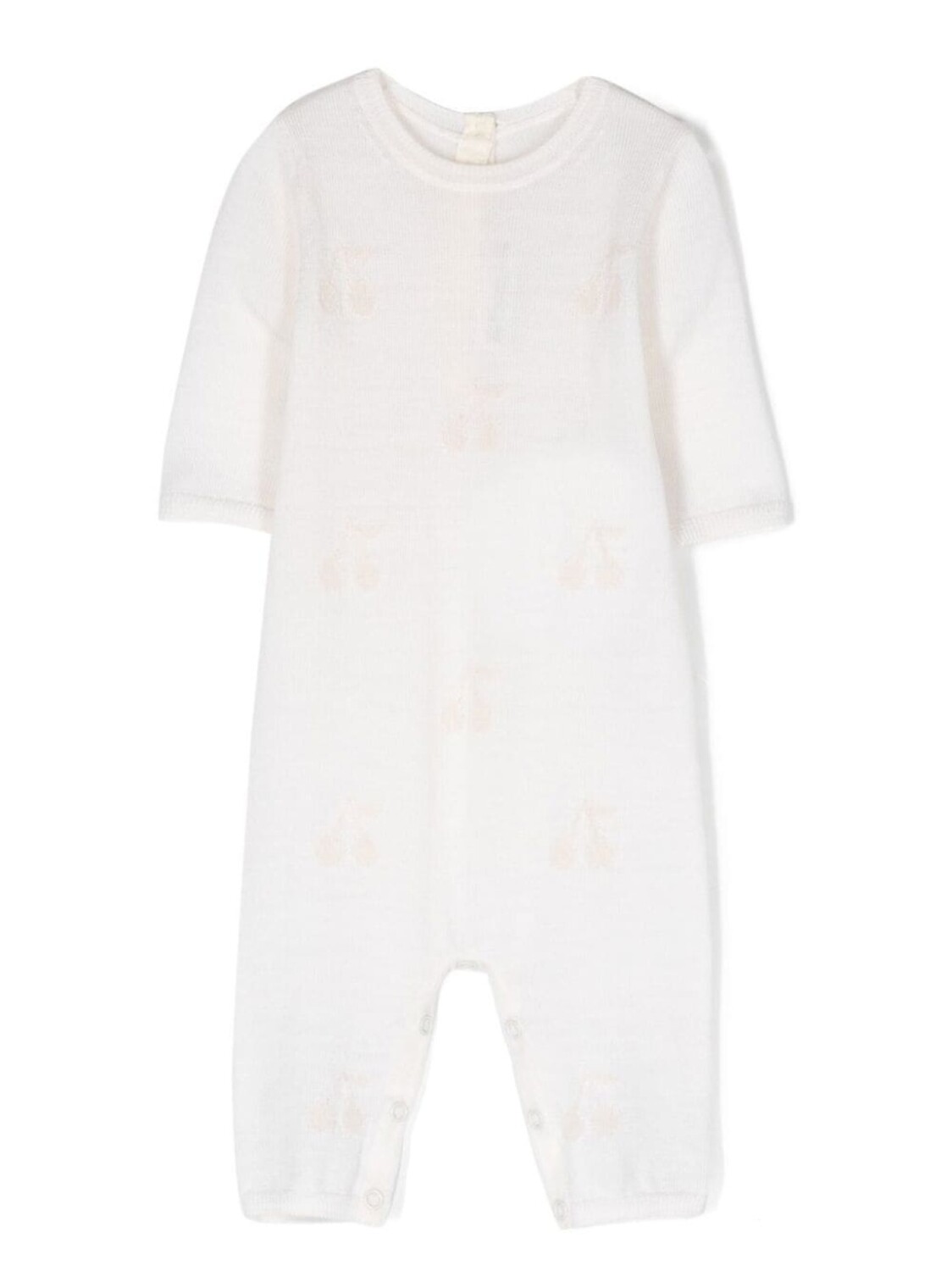 Bonpoint шерстяное боди с логотипом, нейтральный цвет 
Bonpoint шерстяное боди с логотипом, нейтральный цвет