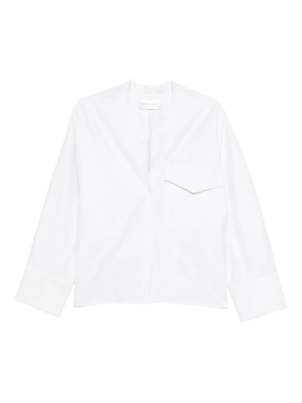 Рубашка с V-образным вырезом Christian Wijnants, белый
Рубашка с V-образным вырезом Christian Wijnants, белый