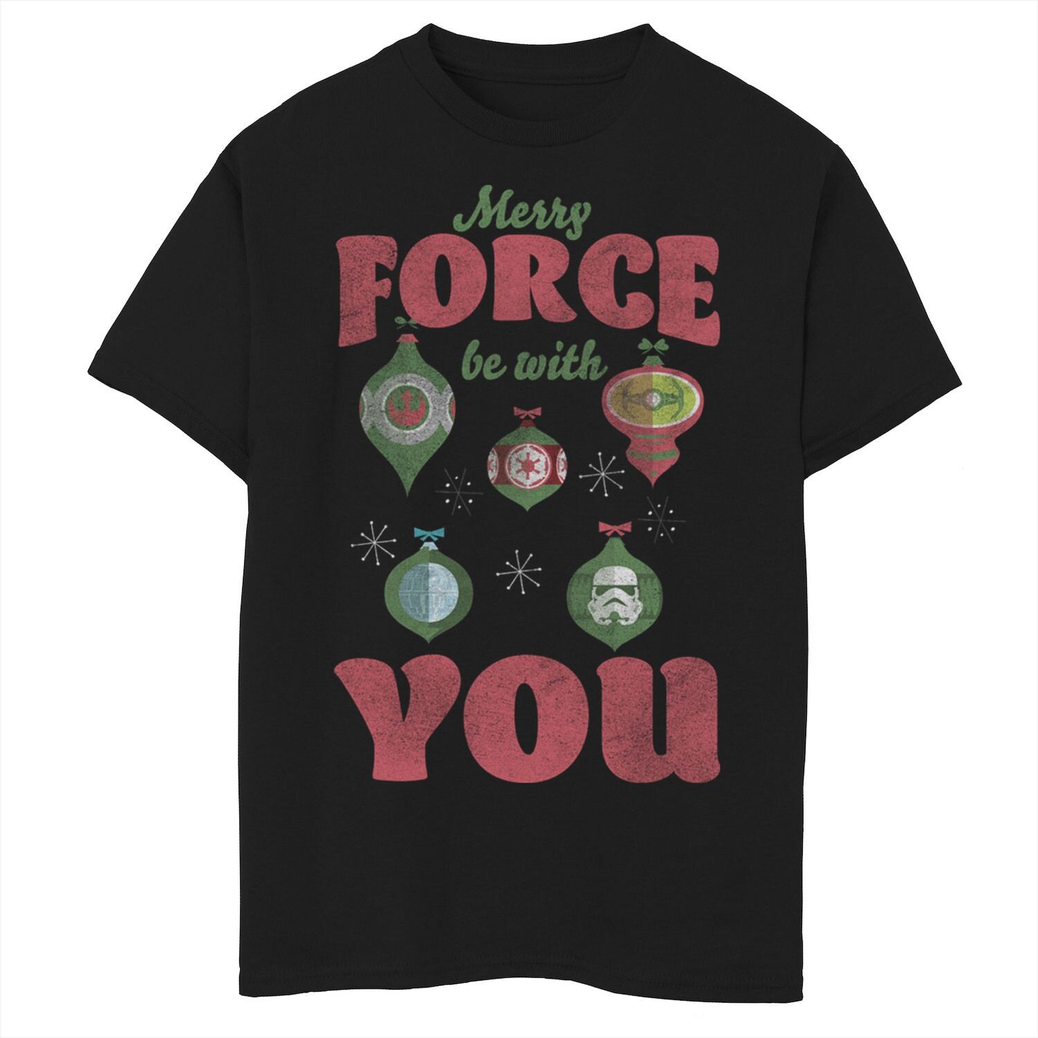 Футболка с изображением коллажа и орнаментом Merry Force Be With You для мальчиков 8–20 лет Star Wars, черный
Футболка с изображением коллажа и орнаментом Merry Force Be With You для мальчиков 8–20 лет Star Wars, черный