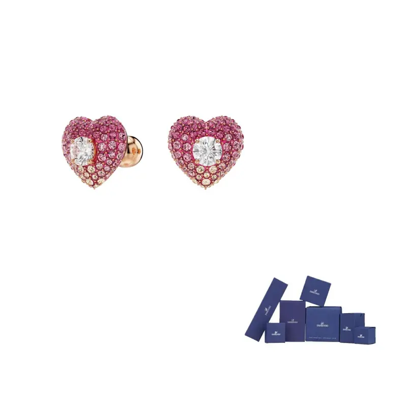 Swarovski Синтетические стразы из кубического циркония искусственные хрустальные серьги-гвоздики с розовым золотым покрытием для женщин Pink
Swarovski Синтетические стразы из кубического циркония искусственные хрустальные серьги-гвоздики с розовым золотым покрытием для женщин Pink