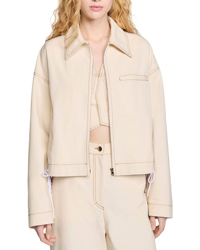 Джинсовая куртка на шнуровке Sandro, коричневый/бежевый
Джинсовая куртка на шнуровке Sandro, коричневый/бежевый