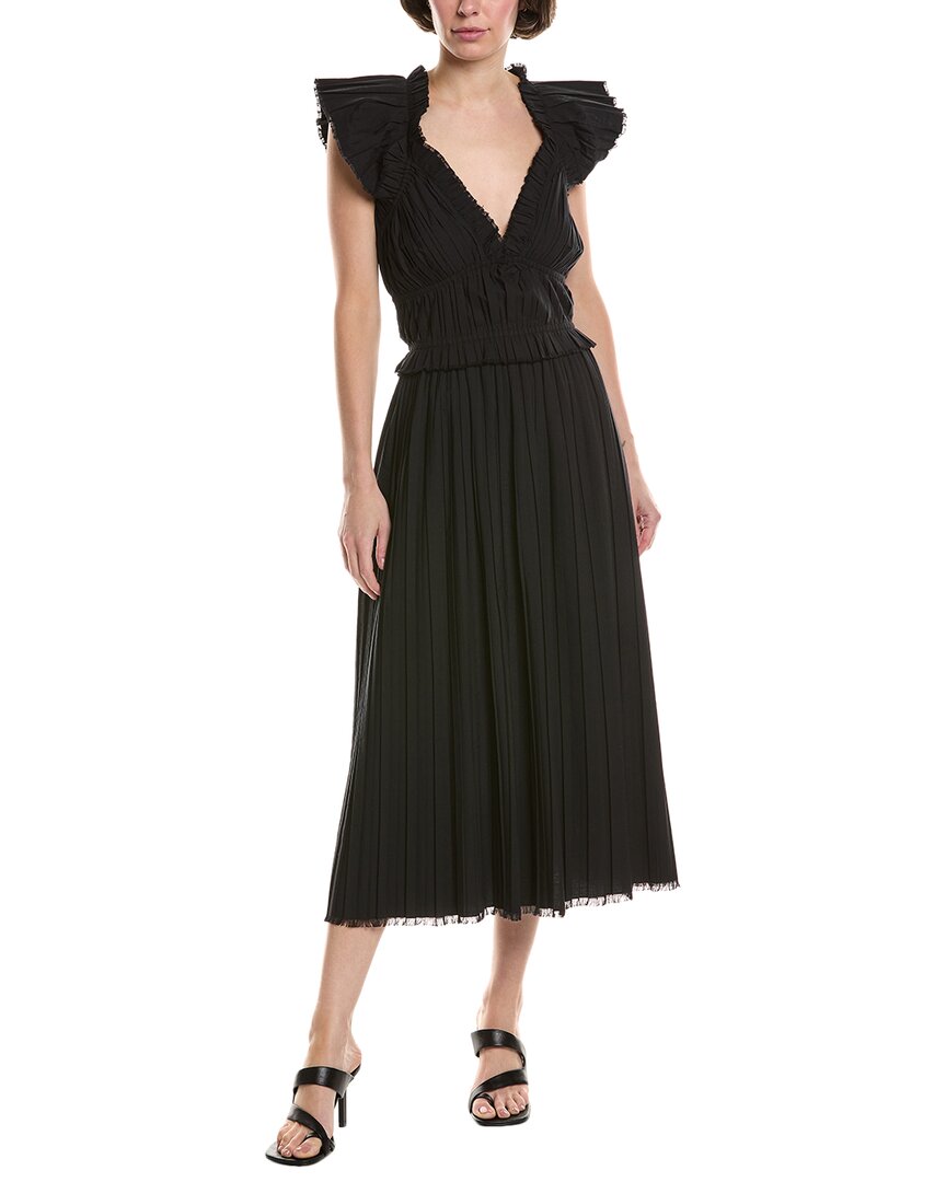 Sea NY Grier плиссированное платье миди, черный
Sea NY Grier плиссированное платье миди, черный