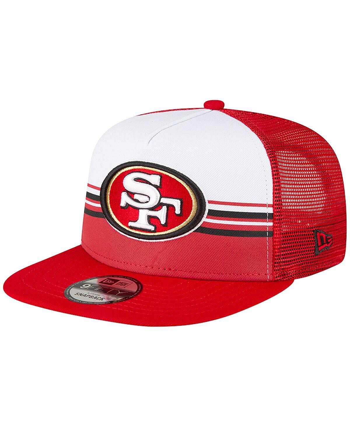 Мужская белая, алая кепка San Francisco 49ers в полоску с А-образной рамкой 9FIFTY Trucker Snapback New Era
Мужская белая, алая кепка San Francisco 49ers в полоску с А-образной рамкой 9FIFTY Trucker Snapback New Era