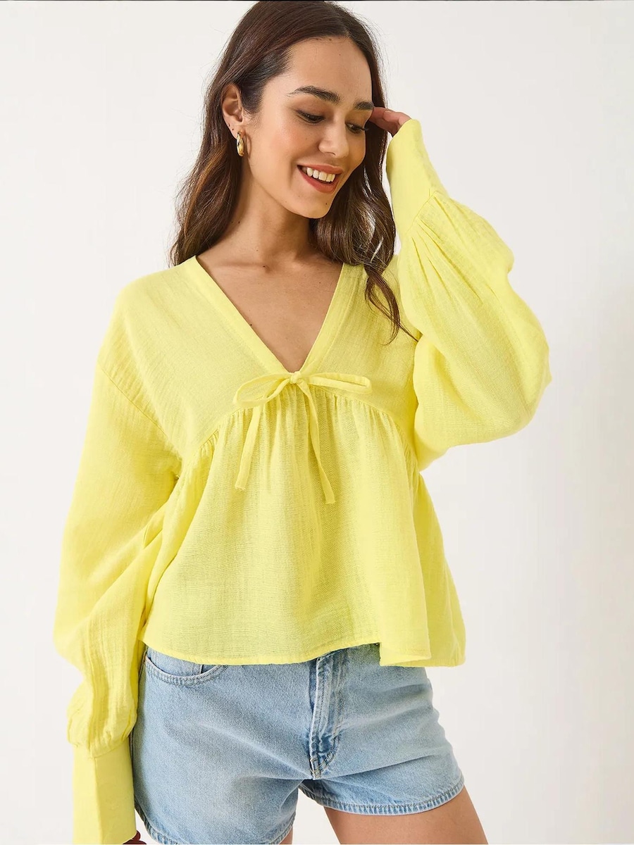 Блуза Bianco Lucci, лимонно-желтый
Блуза Bianco Lucci, лимонно-желтый